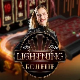 Lightning Roulette logo – Live Casino by Evolution at Astromania Casino