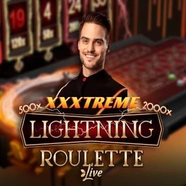 XXXtreme Lightning Roulette slot visual from Evolution available on astromania.dk